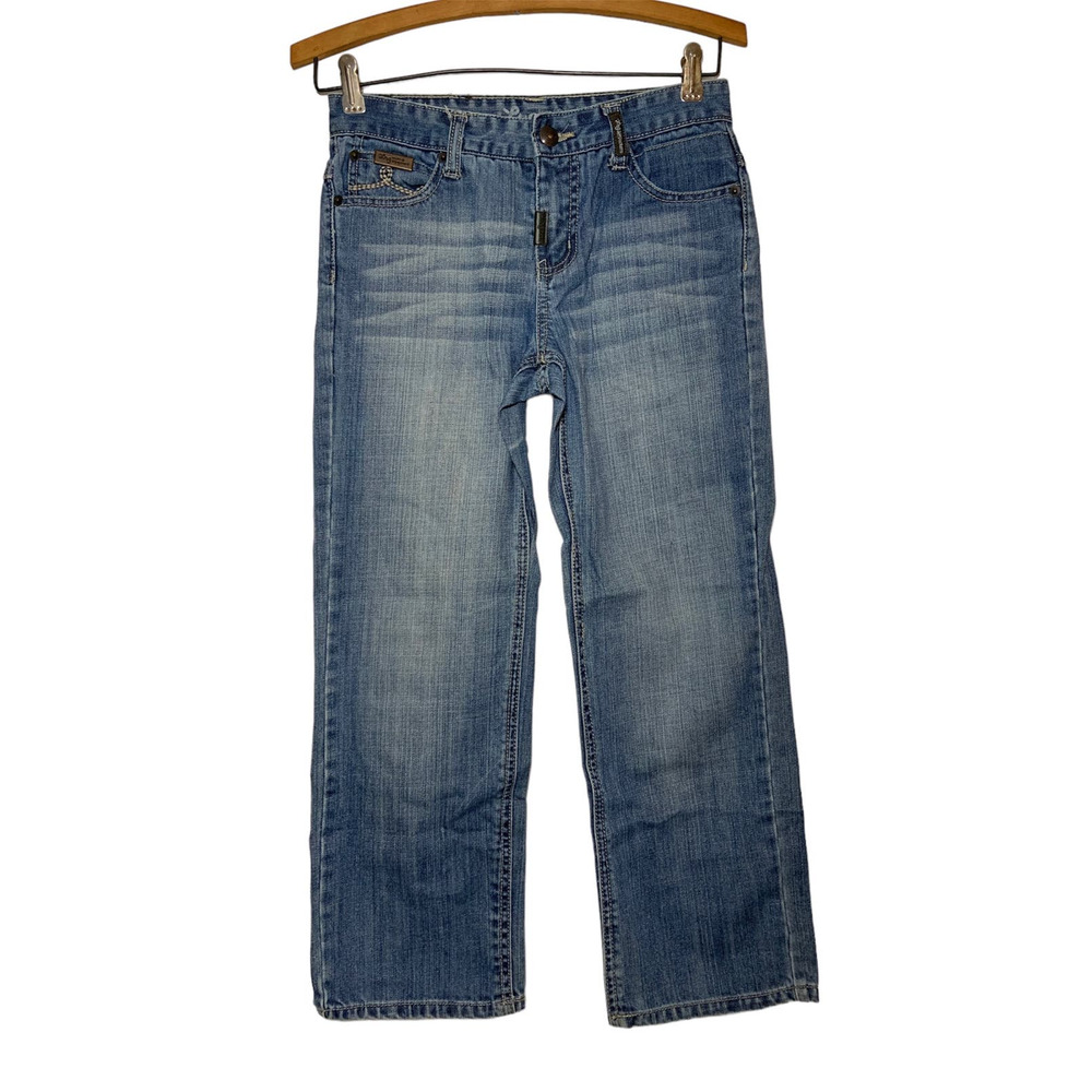 Boys Lrgeans Roots Equipment Boot Cut Denim Jeans Medium Wash Blue Size 10